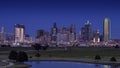 Dallas Skyline from the West after sunset