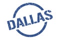 Dallas stamp. Dallas grunge round isolated sign. Royalty Free Stock Photo