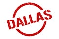 Dallas stamp. Dallas grunge round isolated sign. Royalty Free Stock Photo