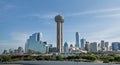 Dallas texas city skyline and downtown Royalty Free Stock Photo
