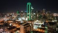 Dallas Texas Downtown Night Scape Royalty Free Stock Photo