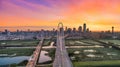 Dallas, Texas, USA Downtown Drone Skyline Aerial Royalty Free Stock Photo