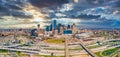 Dallas, Texas, USA Downtown Drone Skyline Aerial Royalty Free Stock Photo