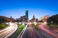Dallas, Texas, USA skyline over Dealey Plaza Royalty Free Stock Photo