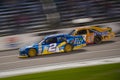 DALLAS, TX - NOVEMBER 04: Brad Keselowski 2 passes Kyle Busch 18 for 2nd place at the Nascar Sprint Cup AAA Texas 500 at Texas Mo