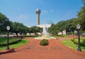 The Dallas Union train station, plaza, and tower