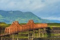 The Dalles Bridge in the Columbia River Gorge Royalty Free Stock Photo