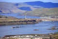 The Dalles dam & river, Oregon. Royalty Free Stock Photo