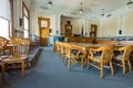 The Front of the Courtroom in the Wasco County Courthouse, The Dalles, Oregon, USA