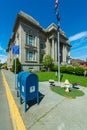 A Street Corner View of the Wasco County Courthouse in The Dalles, Oregon, USA