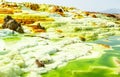 Salt deposits in Dallol, Danakil depression, Ethiopia