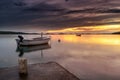 Dalmatia sunset in bay