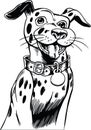 Dalmatian Cartoon Vector Illustration