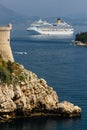 Dalmatian coast. Bartizan. Dubrovnik. Croatia Royalty Free Stock Photo