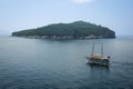 Dalmatian coast. lokrum island. Dubrovnik. Croatia Royalty Free Stock Photo