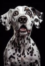 Dalmatian Dog emotional Dalmatiner Royalty Free Stock Photo