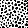 Dalmatian dog seamless pattern Royalty Free Stock Photo