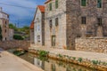 Dalmatian village, Vrboska, island of Hvar, Croatia Royalty Free Stock Photo