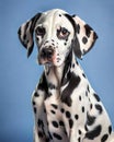 Dalmatian puppy dog portrait family pet
