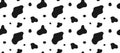 Dalmatian seamless pattern. Cow print. Animal skin.