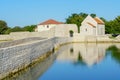 Dalmatian town of Nin, view of the main entrance, Adriatic, Croatia