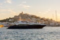 Dalt Vila from Marina Ibiza, Ibiza, Spain