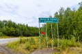 Dalton Highway Sign in northern Alaska