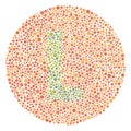 Red Green Color Blind Test Upper Letter L