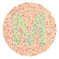 Red Green Color Blind Test Upper Letter M