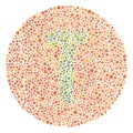 Red Green Color Blind Test Upper Letter T