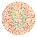 Red Green Color Blind Test Upper Letter U