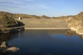 Dam at Alamo Lake State Park Royalty Free Stock Photo