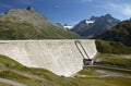Dam in the Alps Royalty Free Stock Photo