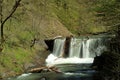 Dam. Ancient wooden dam.