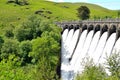Dam in Elan Valley in Wales, UK Royalty Free Stock Photo