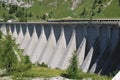 Dam of Fedaia lake Royalty Free Stock Photo