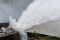 Dam with floodgate, Dam with water overflow