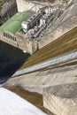 Dam floodgates. Sil river. Renewable energy. Os Peares, Galicia