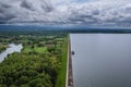 Dam on Goczalkowice Reservoir in Poland