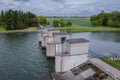 Dam on Goczalkowice Reservoir in Poland