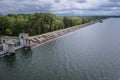 Dam on Goczalkowice Reservoir in Poland