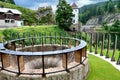 The dam Labska prehrada and hydropower station in Spindleruv Mlyn on the river Elbe Labe in Giant Mountains Krkonose