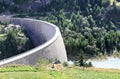 Dam at Lago di Beauregard, Val Grisenche, Italy