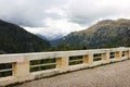 The dam of Lago di Fedaia, at the foot of the Marmolada mountain. Trento, Itlay.