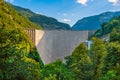 Dam Lago di Vogorno Tenero Contra Verzasca, Tessin, Switzerland, Europe Royalty Free Stock Photo