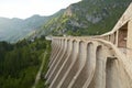 Dam of Lake Fedaia Royalty Free Stock Photo