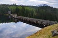 The dam at Lake Laggan, Scotland Royalty Free Stock Photo