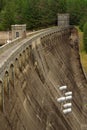 The dam at Lake Laggan, Scotland Royalty Free Stock Photo