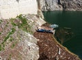 Dam Lake pollution Royalty Free Stock Photo