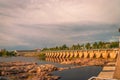 Dam and locks in Oulu Royalty Free Stock Photo